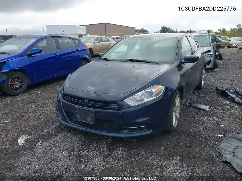 2013 Dodge Dart VIN: 1C3CDFBA2DD225775 Lot: 12107903