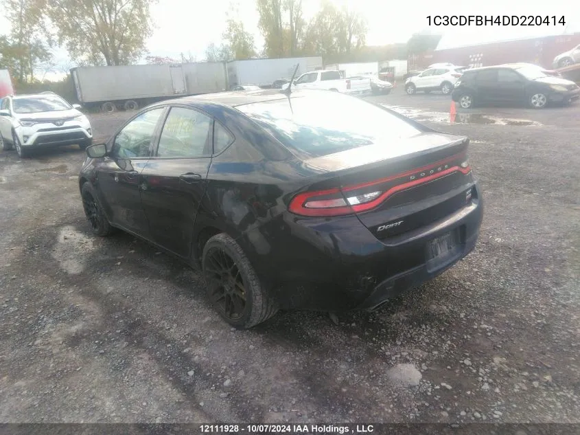 1C3CDFBH4DD220414 2013 Dodge Dart Sxt