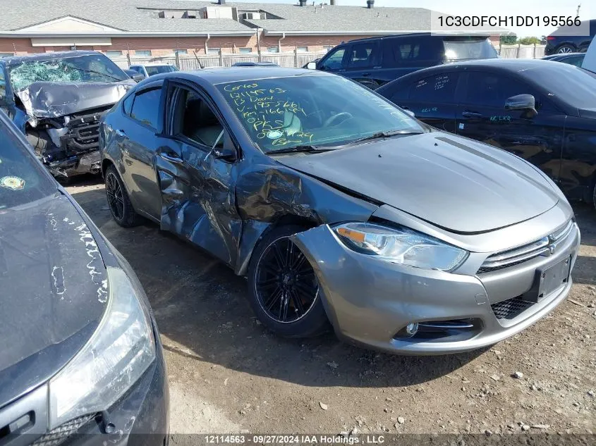 2013 Dodge Dart Limited/R/T VIN: 1C3CDFCH1DD195566 Lot: 12114563