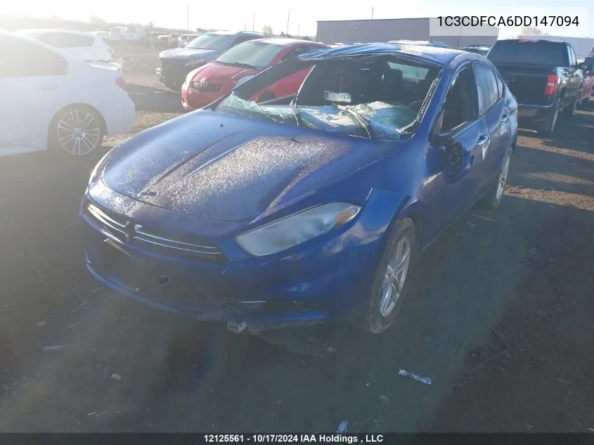 1C3CDFCA6DD147094 2013 Dodge Dart Limited/Gt