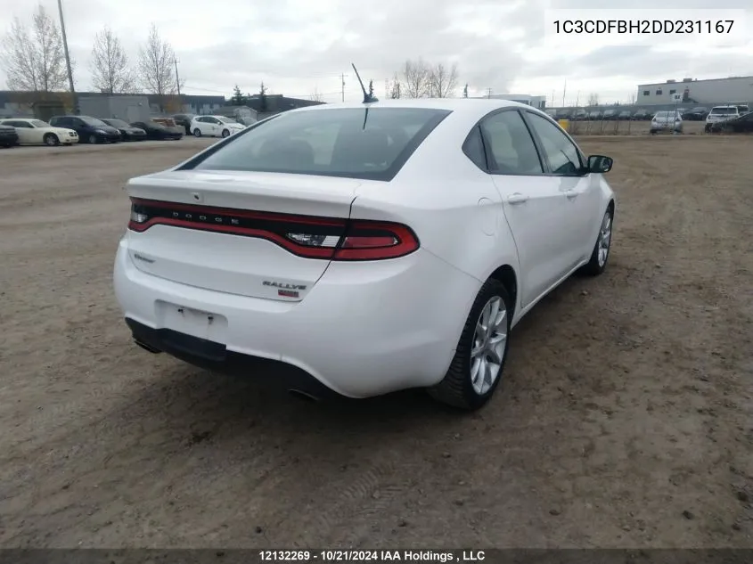 1C3CDFBH2DD231167 2013 Dodge Dart Sxt