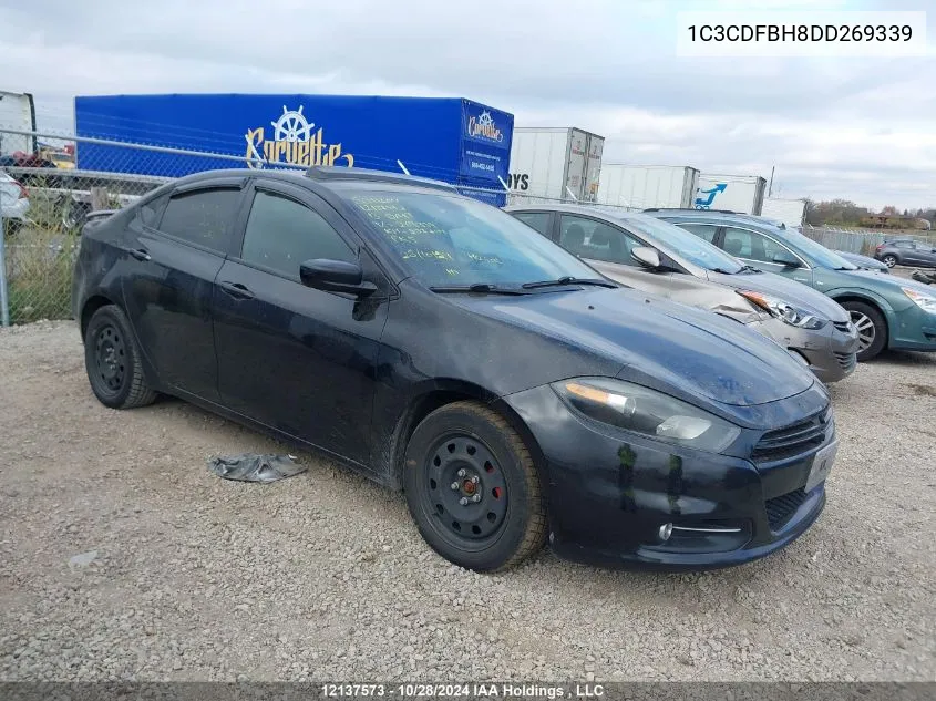 2013 Dodge Dart Sxt VIN: 1C3CDFBH8DD269339 Lot: 12137573