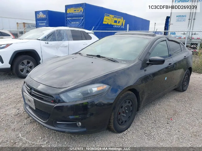 2013 Dodge Dart Sxt VIN: 1C3CDFBH8DD269339 Lot: 12137573