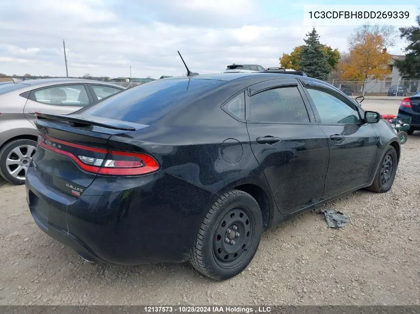 2013 Dodge Dart Sxt VIN: 1C3CDFBH8DD269339 Lot: 12137573