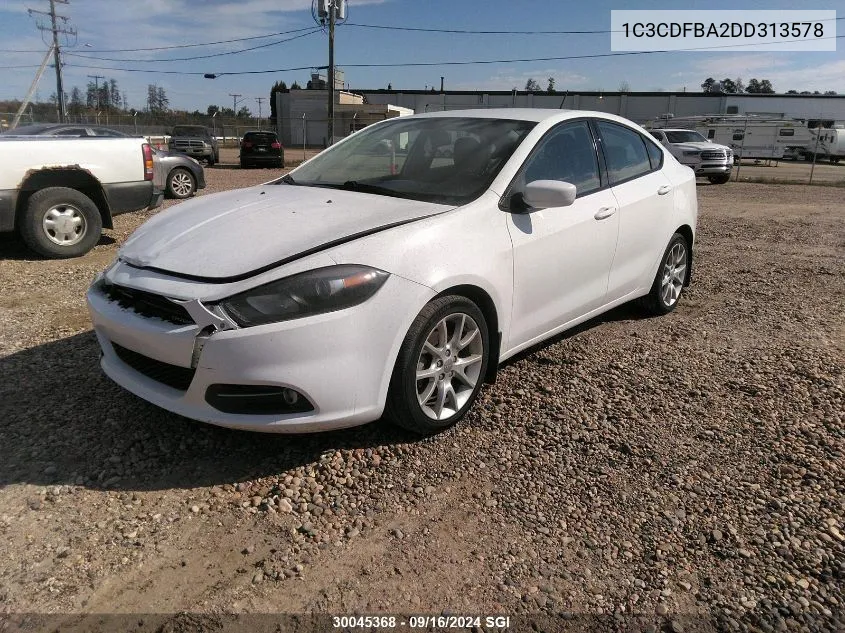 1C3CDFBA2DD313578 2013 Dodge Dart Sxt/Rallye