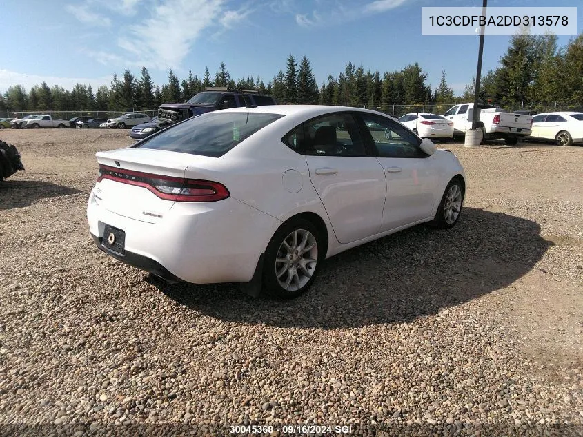 1C3CDFBA2DD313578 2013 Dodge Dart Sxt/Rallye