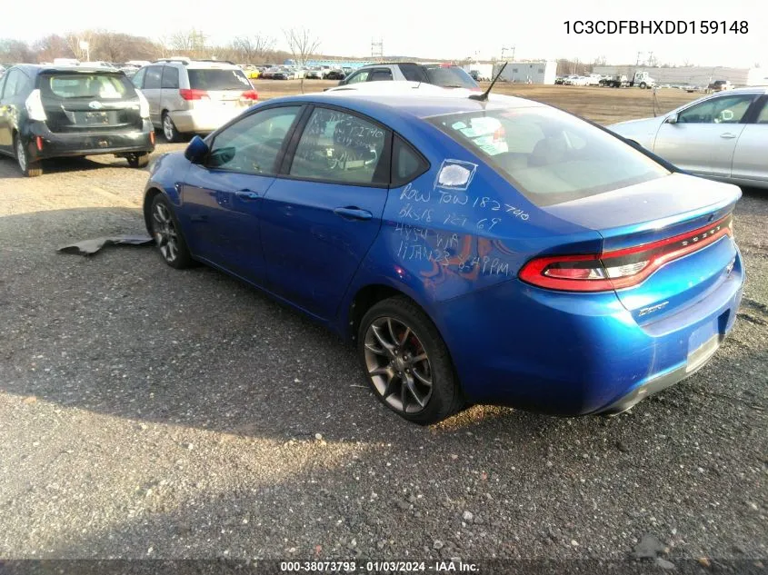 2013 Dodge Dart Rallye VIN: 1C3CDFBHXDD159148 Lot: 36968181