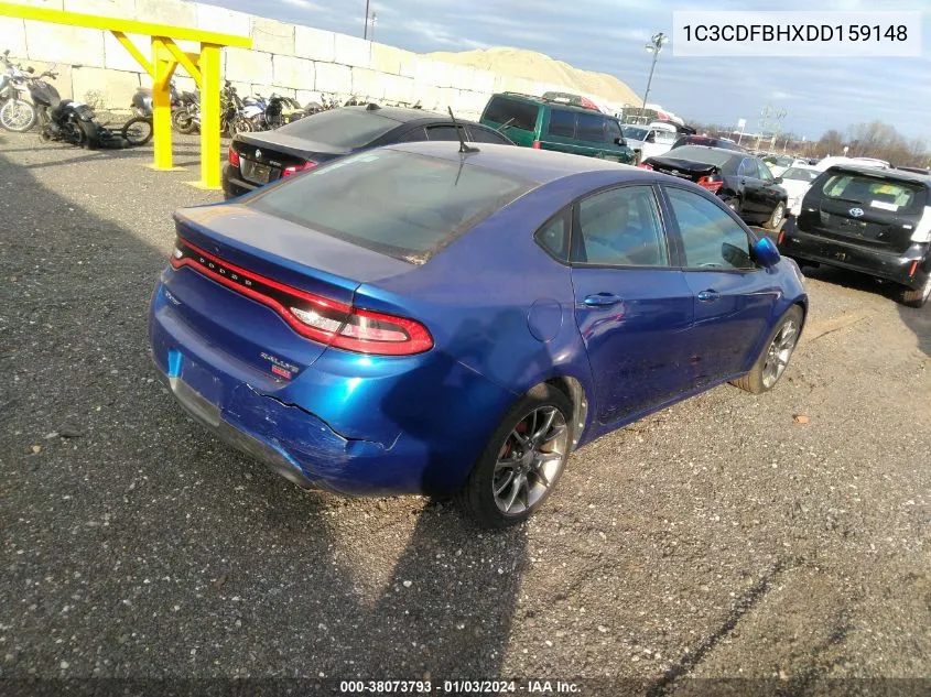 2013 Dodge Dart Rallye VIN: 1C3CDFBHXDD159148 Lot: 36968181