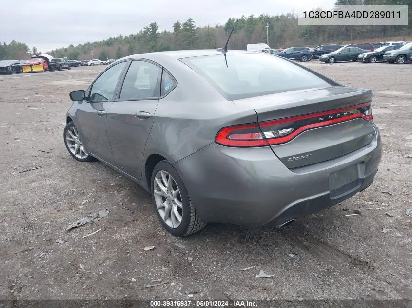 2013 Dodge Dart Sxt VIN: 1C3CDFBA4DD289011 Lot: 39315937