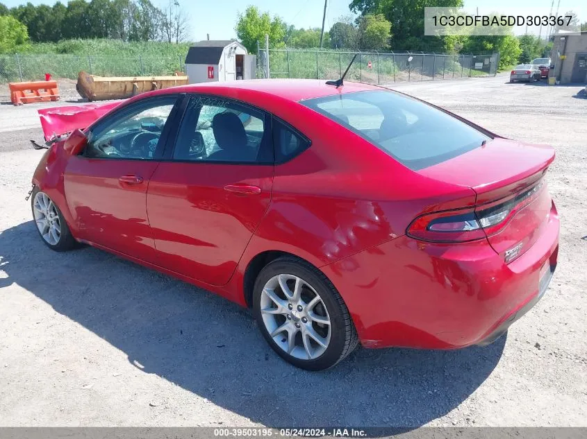 1C3CDFBA5DD303367 2013 Dodge Dart Sxt