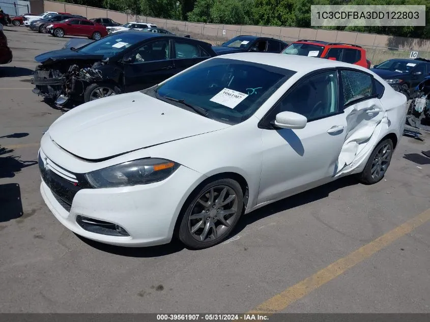 2013 Dodge Dart Rallye VIN: 1C3CDFBA3DD122803 Lot: 39561907