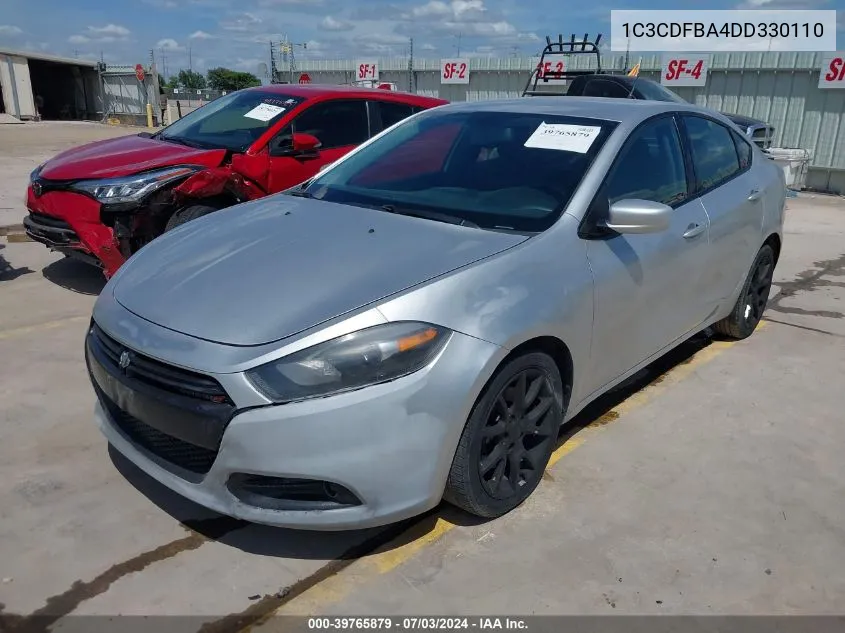 2013 Dodge Dart Sxt VIN: 1C3CDFBA4DD330110 Lot: 39765879