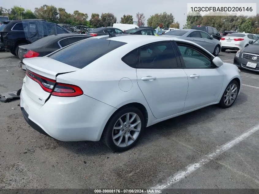 1C3CDFBA8DD206146 2013 Dodge Dart Sxt