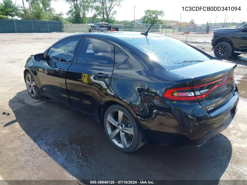 1C3CDFCB0DD341094 2013 Dodge Dart Gt