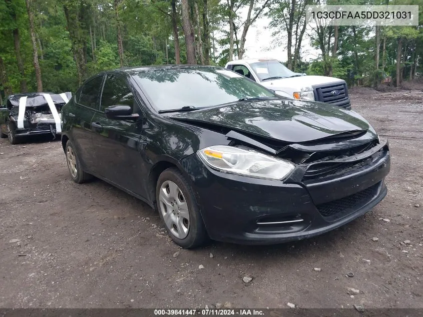 2013 Dodge Dart Se VIN: 1C3CDFAA5DD321031 Lot: 39841447