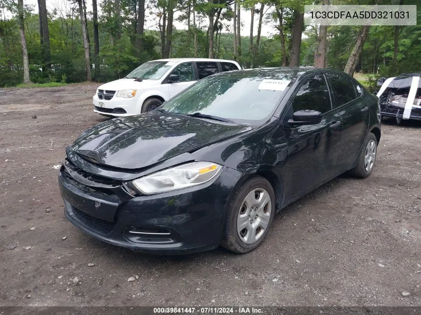 2013 Dodge Dart Se VIN: 1C3CDFAA5DD321031 Lot: 39841447