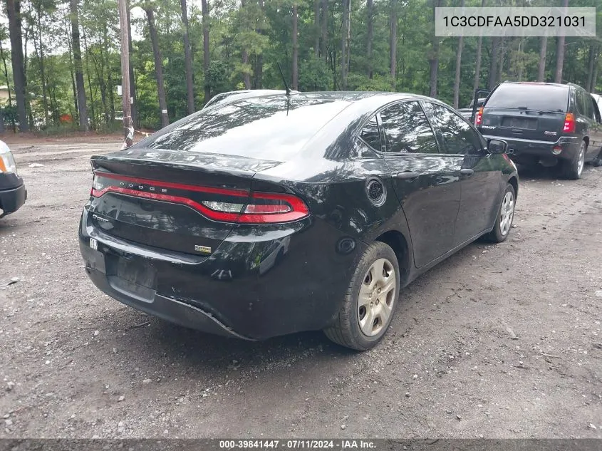 1C3CDFAA5DD321031 2013 Dodge Dart Se