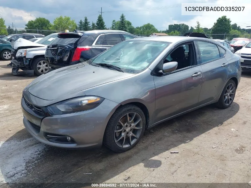 2013 Dodge Dart Sxt VIN: 1C3CDFBA0DD335207 Lot: 39894592