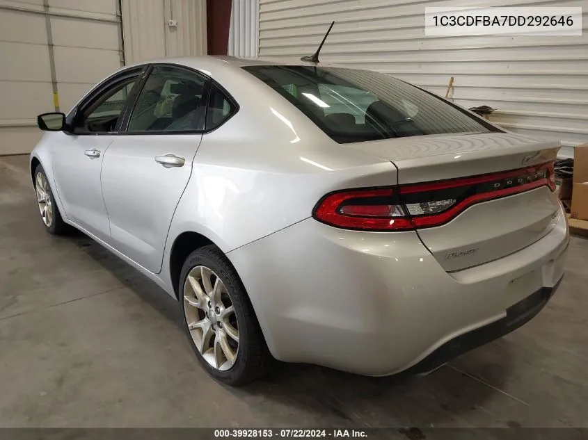 1C3CDFBA7DD292646 2013 Dodge Dart Sxt