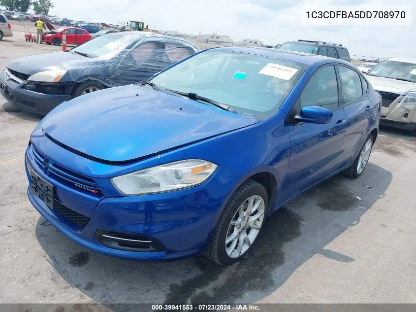 2013 Dodge Dart Sxt VIN: 1C3CDFBA5DD708970 Lot: 39941553