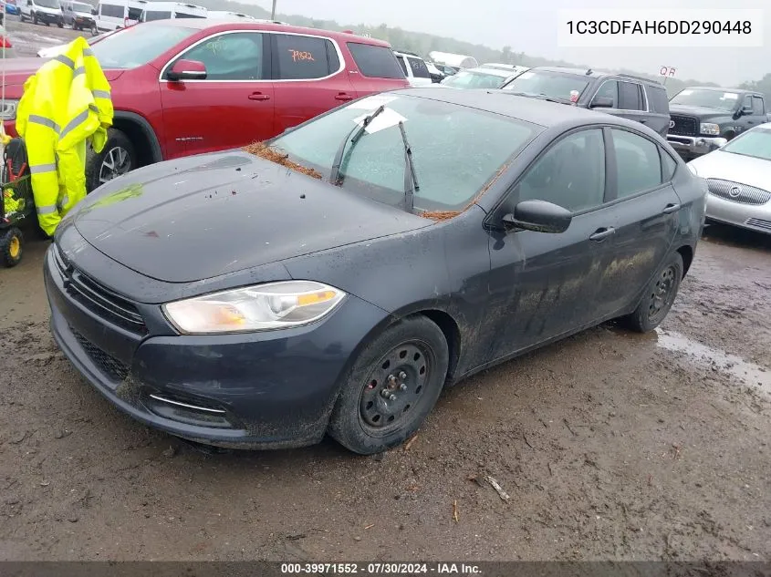 2013 Dodge Dart Aero VIN: 1C3CDFAH6DD290448 Lot: 39971552