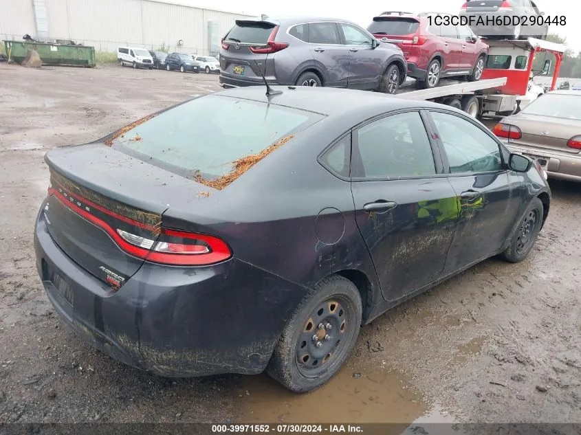 2013 Dodge Dart Aero VIN: 1C3CDFAH6DD290448 Lot: 39971552