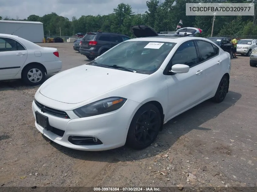 2013 Dodge Dart Sxt VIN: 1C3CDFBA7DD320977 Lot: 39976384