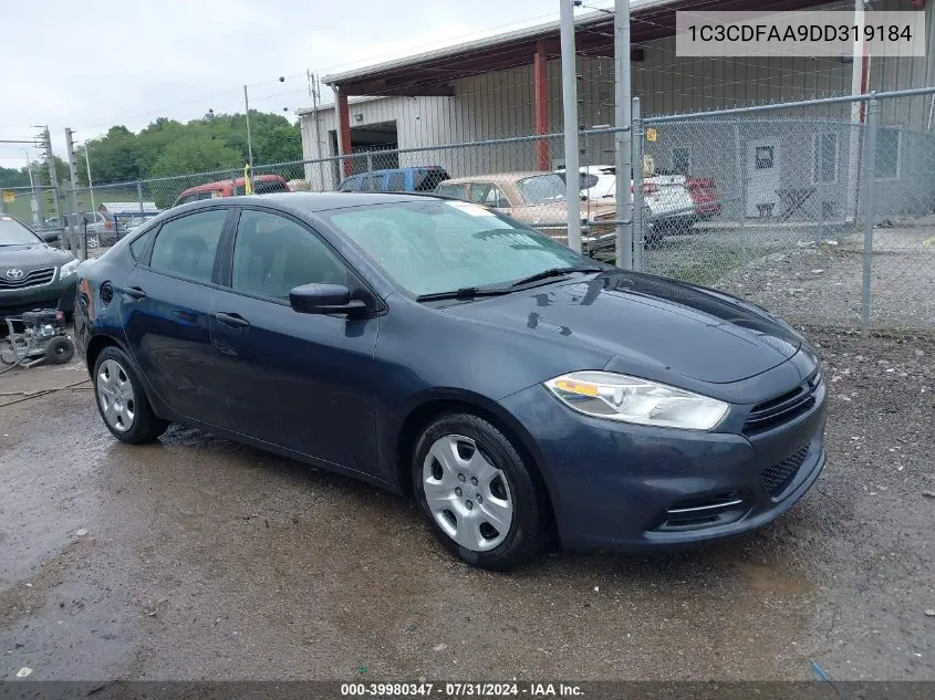 2013 Dodge Dart Se VIN: 1C3CDFAA9DD319184 Lot: 39980347