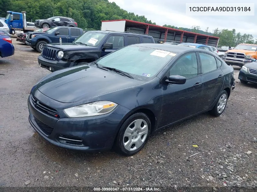 1C3CDFAA9DD319184 2013 Dodge Dart Se