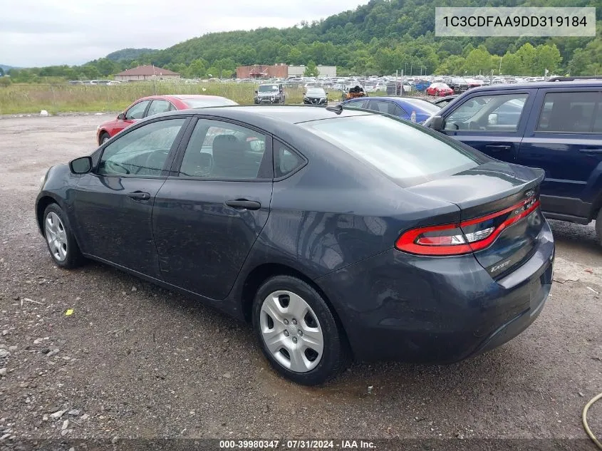 1C3CDFAA9DD319184 2013 Dodge Dart Se