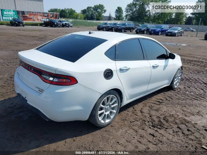 1C3CDFCH2DD306271 2013 Dodge Dart Limited