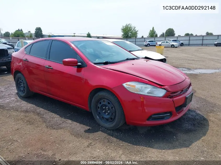 1C3CDFAA0DD292148 2013 Dodge Dart Se