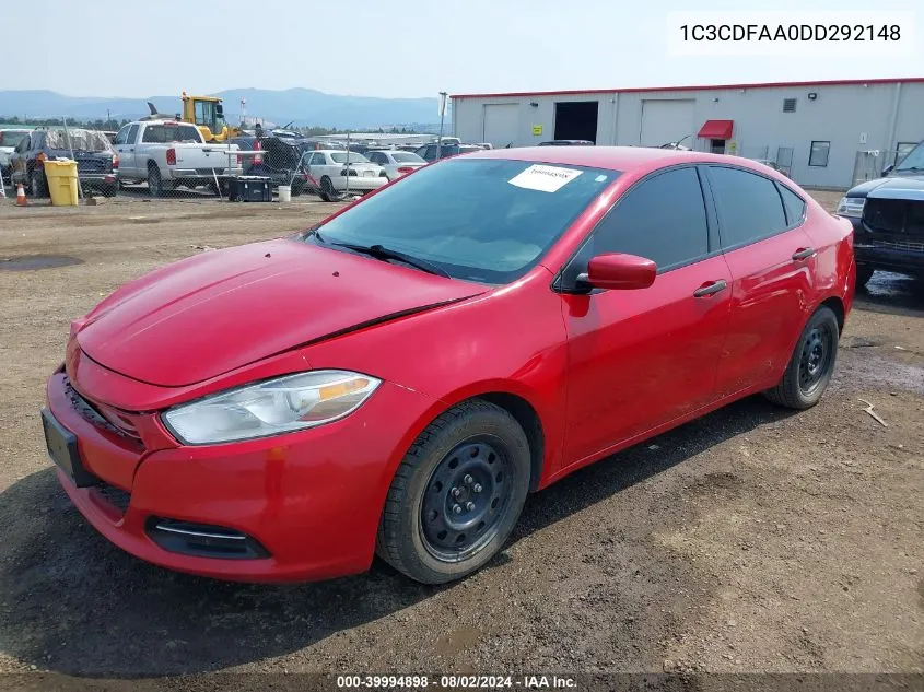 1C3CDFAA0DD292148 2013 Dodge Dart Se