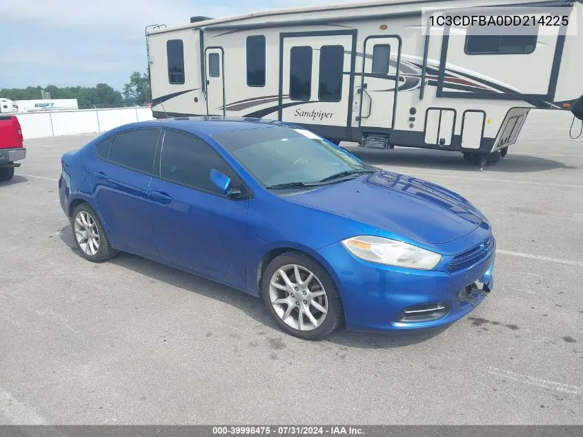 2013 Dodge Dart Sxt VIN: 1C3CDFBA0DD214225 Lot: 39998475