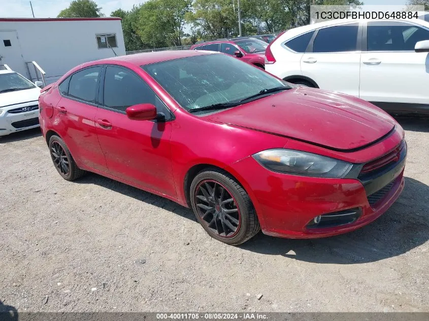 1C3CDFBH0DD648884 2013 Dodge Dart Rallye