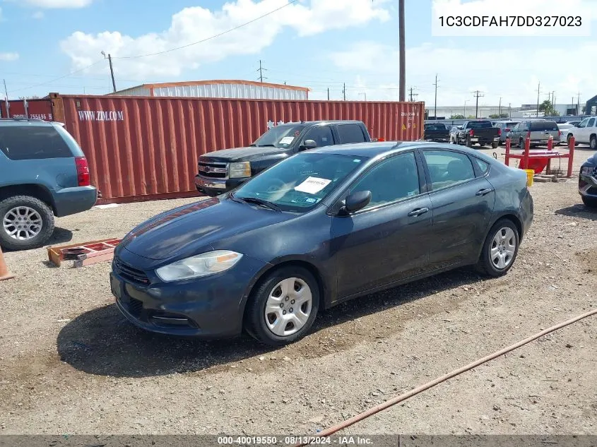 2013 Dodge Dart Se/Aero VIN: 1C3CDFAH7DD327023 Lot: 40019550