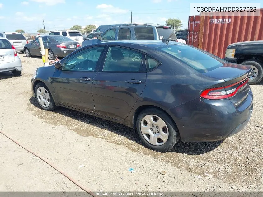 1C3CDFAH7DD327023 2013 Dodge Dart Se/Aero