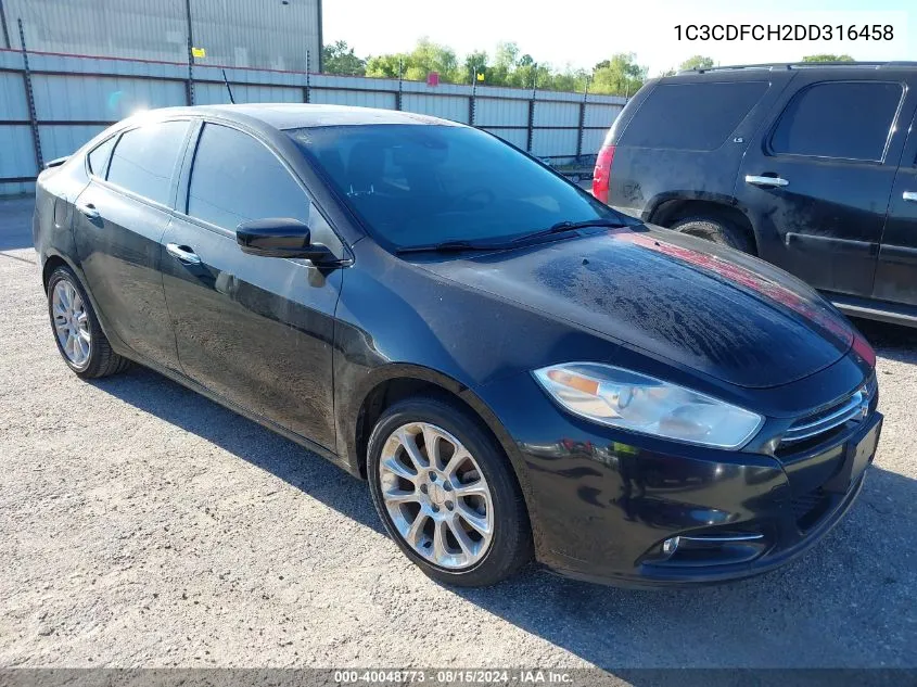 1C3CDFCH2DD316458 2013 Dodge Dart Limited