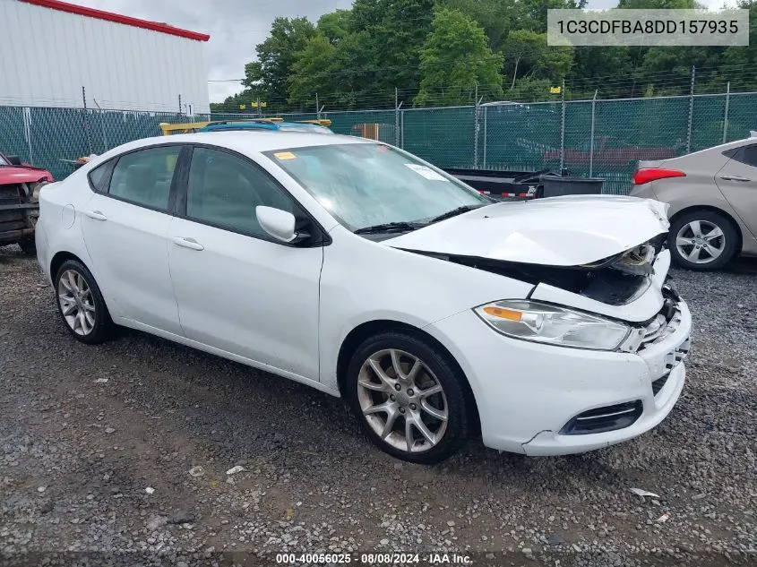 2013 Dodge Dart Sxt VIN: 1C3CDFBA8DD157935 Lot: 40056025