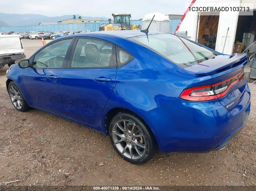 1C3CDFBA6DD103713 2013 Dodge Dart Rallye