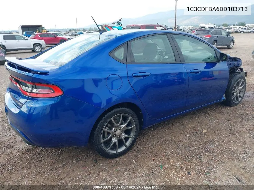 1C3CDFBA6DD103713 2013 Dodge Dart Rallye