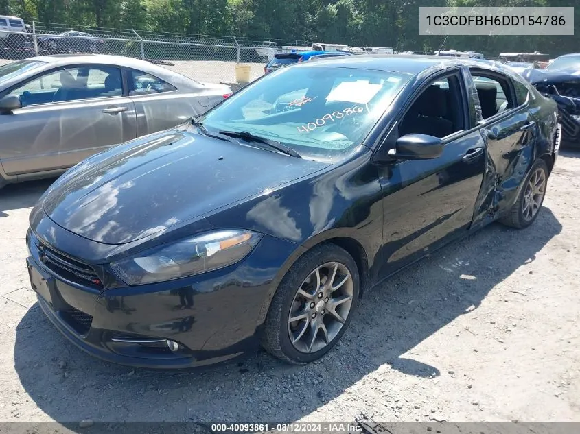 2013 Dodge Dart Rallye VIN: 1C3CDFBH6DD154786 Lot: 40093861