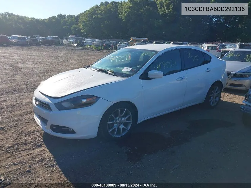 1C3CDFBA6DD292136 2013 Dodge Dart Sxt