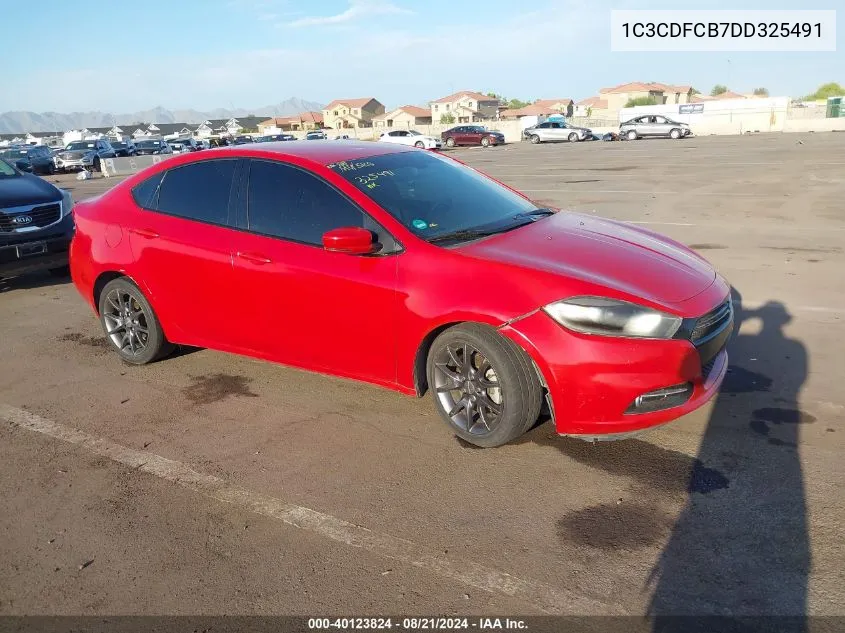 2013 Dodge Dart Gt VIN: 1C3CDFCB7DD325491 Lot: 40123824