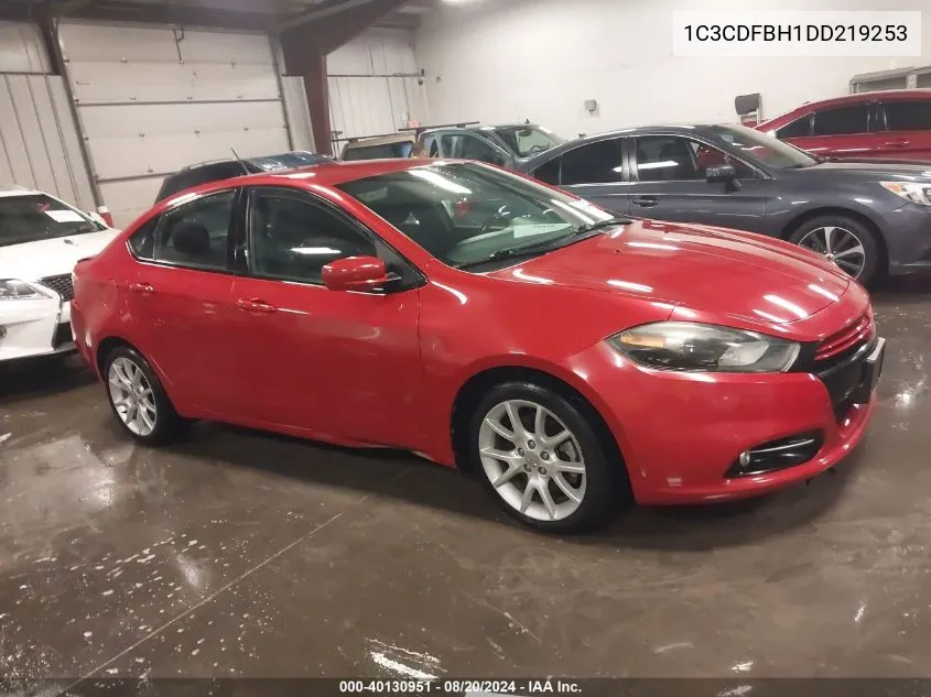 2013 Dodge Dart Rallye VIN: 1C3CDFBH1DD219253 Lot: 40130951