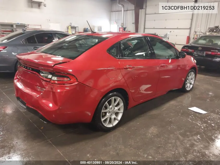 2013 Dodge Dart Rallye VIN: 1C3CDFBH1DD219253 Lot: 40130951