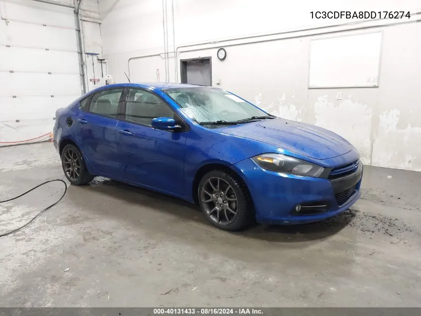 2013 Dodge Dart Rallye VIN: 1C3CDFBA8DD176274 Lot: 40131433