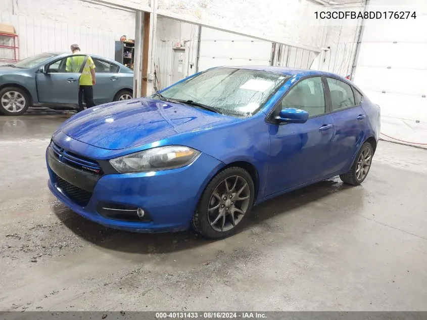 2013 Dodge Dart Rallye VIN: 1C3CDFBA8DD176274 Lot: 40131433