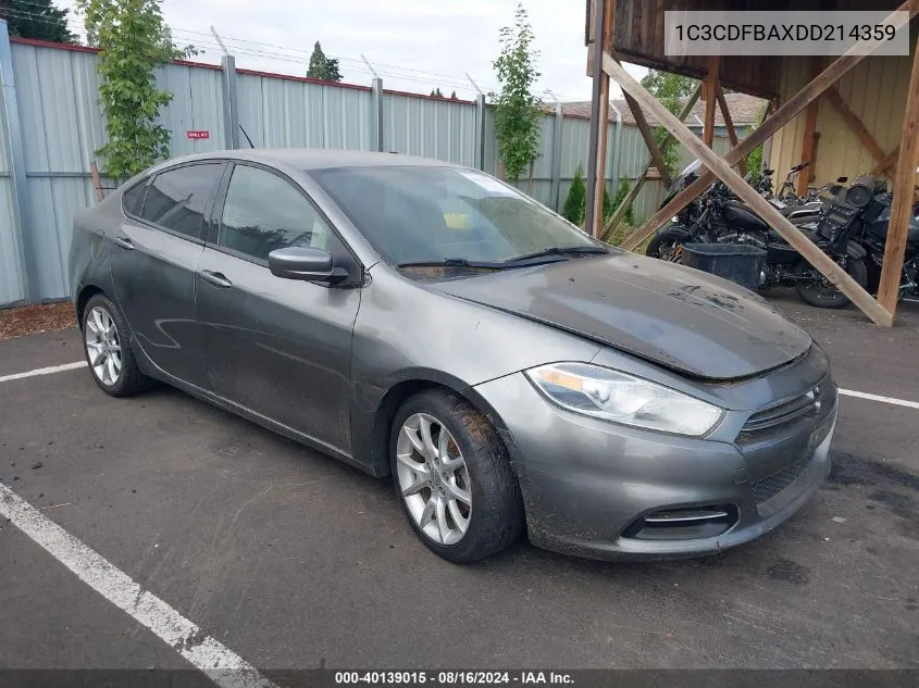 2013 Dodge Dart Sxt VIN: 1C3CDFBAXDD214359 Lot: 40139015