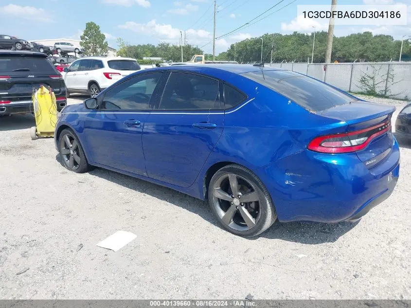 2013 Dodge Dart Sxt/Rallye VIN: 1C3CDFBA6DD304186 Lot: 40139660